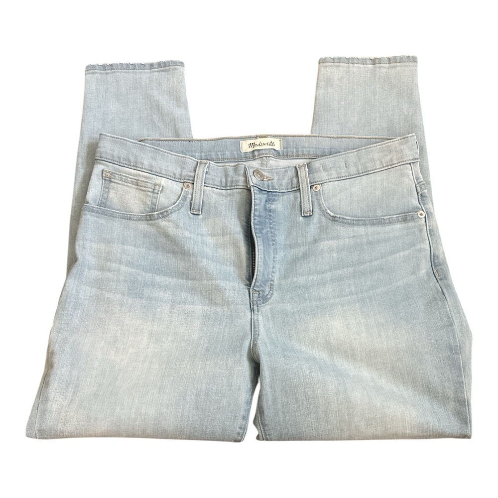 Madewell 9" Mid-Rise Skinny Crop Jeans in Coolmax Women’s Size 32 NWOT Lightwash - Picture 7 of 14